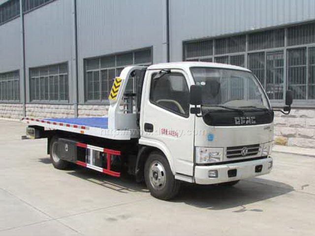 东风福瑞卡一拖二平板道路清障车图片