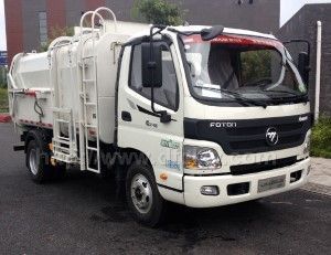 福田奥铃8方挂桶式垃圾车图片
