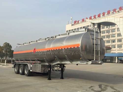 铝合金三桥运油半挂车/油罐车图片